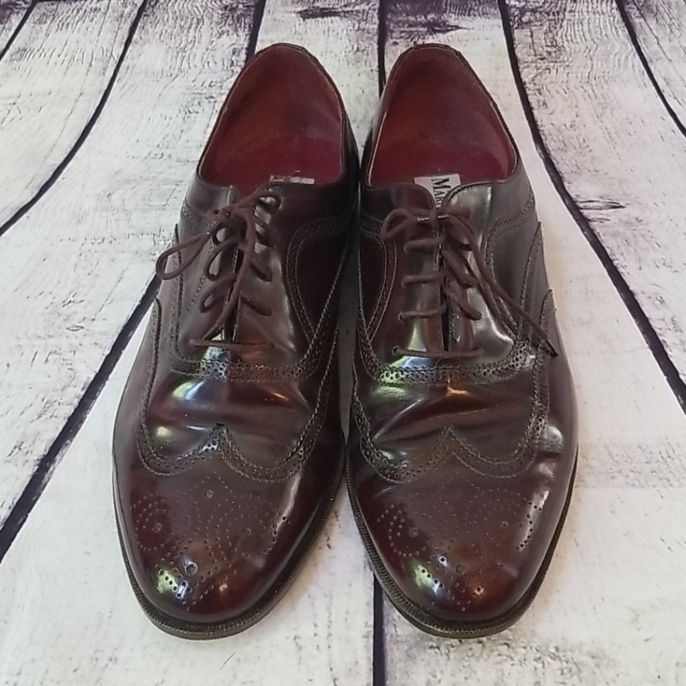 Mario Bruni Burgundy Martin Oxfords - 12W - EUC